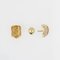 Modern Diamond & 18 Karat Yellow Gold Earrings, Set of 2 8