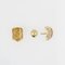 Moderne Ohrringe aus 18 Karat Gelbgold mit Diamanten, 2er Set 8