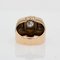 Diamond & 18 Karat Rose Gold Tank Signet Ring, 1950s 10