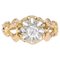 0.30 Carat Diamond & 18 Karat Yellow Gold Solitaire Ring, 1950s 1