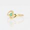 Modern Emerald & 18 Karat Yellow Gold Ring, Image 3