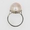 French Art Deco Mabé Pearl, 18 Karat White Gold & Platinum Solitaire Ring, 1930s 11