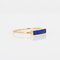 Bague Lapis Lazuli Moderne et Or Jaune 18 Carats 5