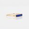 Modern Lapis Lazuli & 18 Karat Yellow Gold Ring 5