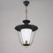 Mid-Century French Black and White Lantern with Brass Details, 1950s, Image 3