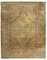 Indischer Teppich in Gold, Braun & Beige mit Medaillon, 19. Jh., 1870 2