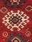 19th-Century Red Rug with Multiple Borders, 1870s 8