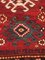 19th-Century Red Rug with Multiple Borders, 1870s 7