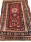 19th-Century Red Rug with Multiple Borders, 1870s 3