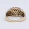 Vintage 14K Gelbgold Ring mit Diamanten im Brillantschliff, 1970er 4