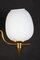 Messing und Opalglas Murano Glas Tischlampe 6