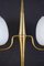Lámpara de mesa de latón y cristal de Murano opalino, Imagen 7