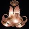 Art Deco Pink Ninfea Murano Glass Chandelier from Barovier, Italy, 1940 8