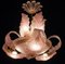 Art Deco Pink Ninfea Murano Glass Chandelier from Barovier, Italy, 1940, Image 8