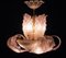 Art Deco Pink Ninfea Murano Glass Chandelier from Barovier, Italy, 1940 7