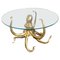 Sculptural Octopus Gilt Bronze Center or Dining Table 1