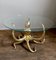 Skulpturaler Oktopus vergoldeter Bronze Mittel- oder Esstisch 7