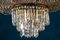 Oval Shaped Crystal and Brass Chandelier, Italy, 1940 7