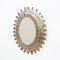 Mid-Century Modern Sunburst Mirror in Brass, 1960s 5