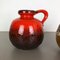 Model 484-21 Pottery Fat Lava Vases from Scheurich, Germany, 1970s, Set of 2 3