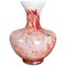 Grand Vase Pop Art Vintage en Verre Opalin, Italie 1