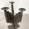 Vintage Sculptural Brutalist Metal Candleholders, France, Set of 2, Image 17