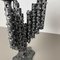Skulpturale Vintage Brutalistische Metall Kerzenhalter, Frankreich, 2er Set 10