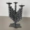 Candelabros esculturales brutalistas vintage de metal, Francia. Juego de 2, Imagen 4