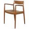 Poltrona nr. 77 in teak di Niels O. Möller per JL Møllers, Danimarca, anni '60, Immagine 1