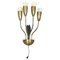 Italienische Wandlampe aus Metall & Messing, 1960er 1