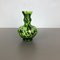Large Green Vintage Pop Art Opaline Florence Vase, Italy 3