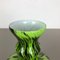 Large Green Vintage Pop Art Opaline Florence Vase, Italy 13