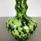 Large Green Vintage Pop Art Opaline Florence Vase, Italy 9