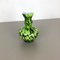 Large Green Vintage Pop Art Opaline Florence Vase, Italy 2