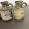 Vintage 414-16 Pottery Fat Lava Vasen von Scheurich, Deutschland, 5er Set 7