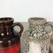 Vintage 414-16 Pottery Fat Lava Vasen von Scheurich, Deutschland, 5er Set 10