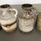 Vintage 414-16 Pottery Fat Lava Vasen von Scheurich, Deutschland, 5er Set 9