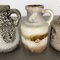 Vintage 414-16 Pottery Fat Lava Vasen von Scheurich, Deutschland, 5er Set 5