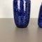 Modell Blue Pottery Fat Lava Vasen von Scheurich, 1970er, 2er Set 14