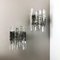 Hollywood Regency Ice Glass Wall Lights from Kalmar, 1960s, Set of 2 2