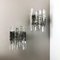 Hollywood Regency Ice Glass Wall Lights from Kalmar, 1960s, Set of 2, Image 2