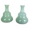 Murano Opaline Glass Vases by Gino Cenedese, 1960s, Set of 2, Image 1