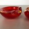 Murano Sommerso Glass Shell Bowls by Cenedese Vetri, 1960s, Set of 2 4