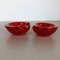 Murano Sommerso Glass Shell Bowls by Cenedese Vetri, 1960s, Set of 2 3