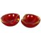 Murano Sommerso Glass Shell Bowls by Cenedese Vetri, 1960s, Set of 2, Image 1