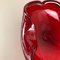 Murano Glass Strawberry Bowl Element Shell Ashtray, Italy, 1970s 10