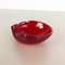 Murano Glass Strawberry Bowl Element Shell Ashtray, Italy, 1970s 2