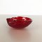 Murano Glass Strawberry Bowl Element Shell Ashtray, Italy, 1970s 3