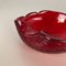 Murano Glass Strawberry Bowl Element Shell Ashtray, Italy, 1970s 4
