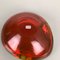 Großer rot-gelber Murano Glasschale Element Aschenbecher, 1970er 16